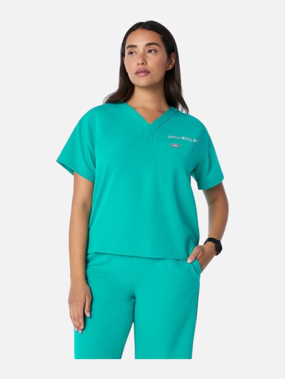 Figs Lagoon Pagosa Relaxed Scrub Top